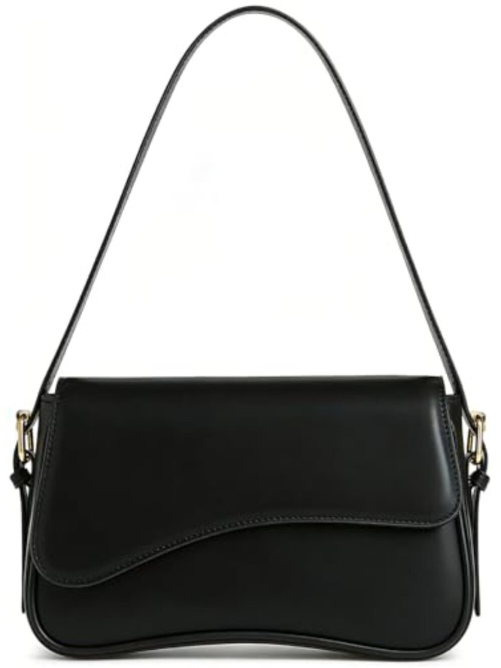 Women's Hobo Shoulder Bag Faux Leather Y2K Crescent Crossbody Purse